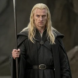 boromir as gandalf from the lord of the rings: the two towers at minas tirith epic portrait, super realistic, photorealism