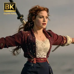 A still of Gwyneth Paltrow as Rose from Titanic. Extremely detailed. Beautiful. 4K. Award winning.
