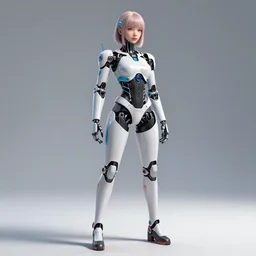 beutiful girl cyborg, trending artstaition, unreal engine, full shot
