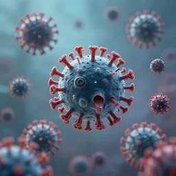 a swarm of viruses that corrupt their host. symptoms include sneezing, loss of vision, and eventually death. the viruses do not experience qualia.