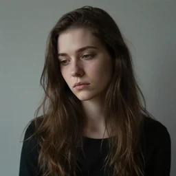 portrait of a melancholic lady, by purvitis