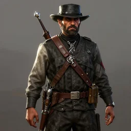 concept art of a Kurdish peshmerga soldier in Red Dead Redemption 2, incredibly detailed, extremely high resolution