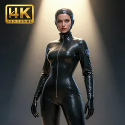 a female plague doctor wearing a latex suit, artstation, by wlop, illustration, 8 k, spotlight, cinematic lighting, global illumination