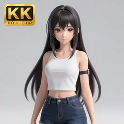 anime model girl, octane render, 8k