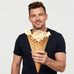 photo a rick astley ice cream