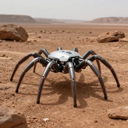 photo of cybermorphic robotic drone spider mars exploration  industrial design