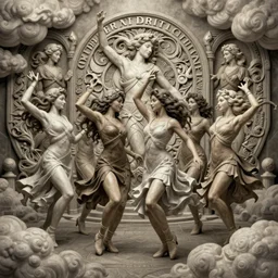 funk dance girls going crazy on the street layered clouds, deep focus, fantasy, intricate, elegant, highly detailed, digital painting, artstation, concept art, matte, sharp focus, illustration, hearthstone, art by rhads and artgerm and greg rutkowski and alphonse mucha. gediminas pranckevicius