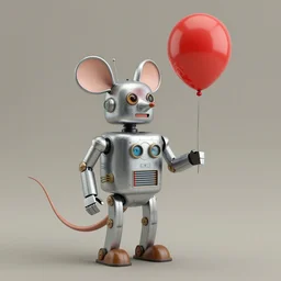adventurer ( ( ( ( ( 1 9 5 0 s retro future robot android mouse rv balloon robot. muted colors. ) ) ) ) ) by jean baptiste monge!!!!!!!!!!!!!!!!!!!!!!!!!!!!!!!!!!!!! chrome red