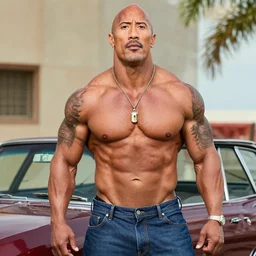 Dwayne Johnson Pin-up