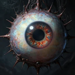 hell at the bottom of the eyeball, concept art, dark fantasy, intricate, 8 k resolution, trending on deviantart, ultra detailed, rtx