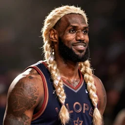 film still of lebron james as a character in frozen