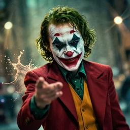 chuck norris as a joker - clown! in gears of war, splash art, movie still, cinematic lighting, ray tracing, detailed chuck joker - clown face!, octane render, long lens, shallow depth of field, bokeh, anamorphic lens flare, 8 k, hyper detailed, 3 5 mm film grain