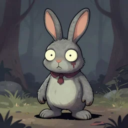 infected zombie rabbit