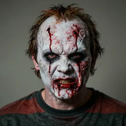 portrait of freddy krueger, bloody