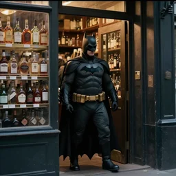 cctv footage of batman robbing a liquor store