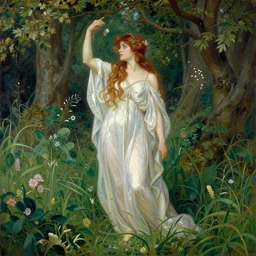 fairy meadow by Richard Dadd, British fairy painting, exquisite, highly detailed, Henry Fuseli, William Blake