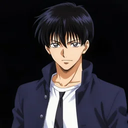 A badass anime protagonist by kentaro miura, unqiue desing, concept art