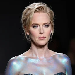 charlize theron theremin, iridescent, subsurface scattering