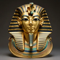 ancient, golden egyptian pharaoh death mask of walter white