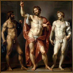God by Caravaggio, J. M. W. Turner, and Michelangelo