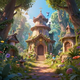 inside wonderland, highly detailed, 4k, HDR, award-winning, octane render, artstation
