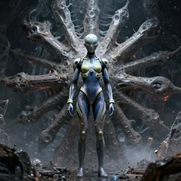 plug suit rei ayanami plug suit radially symmetric alien megastructure turbulent bismuth glitchart atmospheric cinematic environmental architectural design john berkey potrait sculpture of gigantic head surround