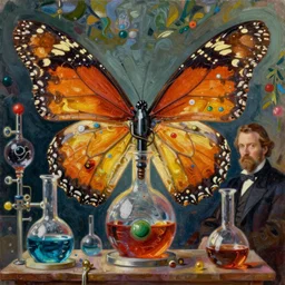 chemical boiling liquid, butterfly machines, greg rutkowski, john singer sargent, trending on artstation, oil painting, intricate