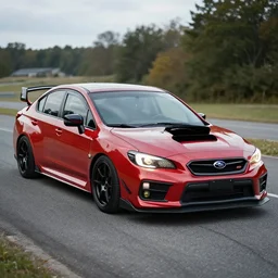 a subaru WRX f-16 jet