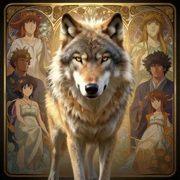 highly detailed portrait of a very old wolf with long hairs, stephen bliss, unreal engine, fantasy art by greg rutkowski, loish, rhads, ferdinand knab, makoto shinkai and lois van baarle, ilya kuvshinov, rossdraws, tom bagshaw, alphonse mucha, global illumination, radiant light, detailed and intricate environment