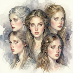 Neferious banqueting erudite of paper Chalden Kebar serenity BEAUTY, cinematic, creative, fromme Seele, artistic, pioneering oblique frail watercolor aesthetic, intricate drawing, realistic fantasy, extremely detailed and beautiful aesthetic faces, establishing shot, 8k resolution