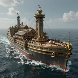an intricate concept art of how ark of noah was built, cinematic lighting, highly detailed, hyper realistic