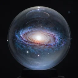 Milkyway Galaxy inside a glass ball, Milkyway galaxy, Glass ball