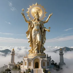 ascension to paradise, ultra realistic, wide angle, intricate details, sharp focus, highly detailed