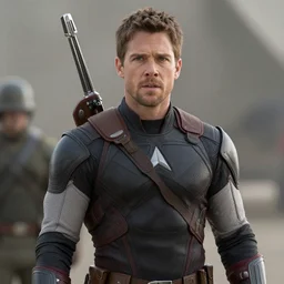 film still of Jason Segel playing Hawkeye in The Avengers, 4k