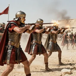 roman legions shooting in iraq ( 2 0 0 3 )