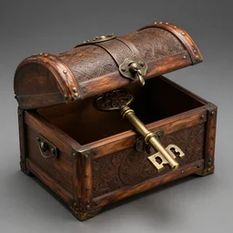 ornate key for opening a mysterious ancient chest n - 6 ar - 1 : 2
