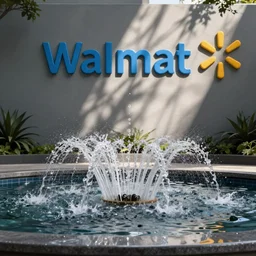 water feature at walmart