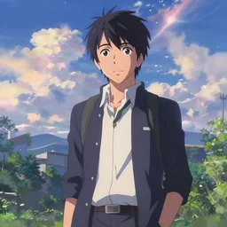 jeff goldblum in a still from the anime your name ( 2 0 1 6 ) directed by makoto shinkai