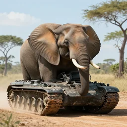 tank / elephant with elephant head