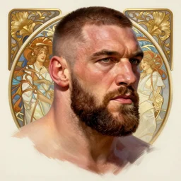 tyson fury portrait intricate, elegant, highly detailed, digital painting, artstation, concept art, smooth, sharp focus, illustration, art by artgerm and greg rutkowski and alphonse mucha