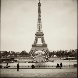antique photograph of paris from the 1 9 th century, art by eugene atget,