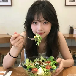 i love eating salad