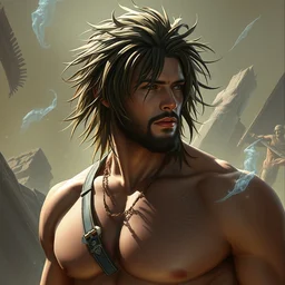 brad pitt becomes olive, hyper detailed, digital art, artstation, cinematic lighting, studio quality, smooth render, by peter mohrbacher, hajime sorayama, wayne barlowe, boris vallejo, aaron horkey, gaston bussiere, craig mullins