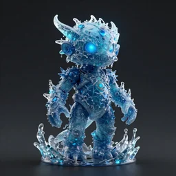 Elemental creature made of water, Octane Render, trending on ArtStation