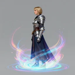 side profile concept art by lawren harris, imogen poots as a paladin, gloomhaven, luminescent, colorful swirly magic ripples, pastel colors, by christophe vacher, thomas blackshear, eve ventrue, sherree, ilya kuvshinov, magali villeneuve, jeremy lipkin, rob rey, artgerm