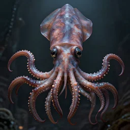 hyperrealistic dslr film still of amorphous squid with manlike teeth and eyebrows, stunning 8 k octane comprehensive 3 d render, inspired by istvan sandorfi & greg rutkowski & unreal engine, perfect symmetry, dim volumetric cinematic lighting, extremely hyper - detailed, extremely lifelike attributes & lifelike texture, intricate, masterpiece, artstation, stunning
