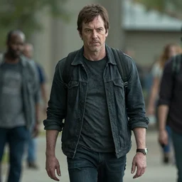 Jason Bateman as a zombie in the walking dead