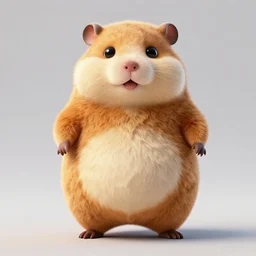 fat belly fatty obese anthropomorphic anthro furry hamster mascot costume, on two legs 8 k, hd, highly detailed, octane render