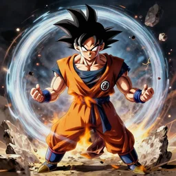 Goku's death, dragon ball Z, 4k , concept engine, realistic