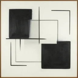 abstract minimalism art painting, lines, forms, shapes, in style of robert rauschenberg,